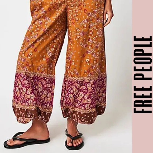 Free People Orange and Purple Jumpsuit - Picture 2 of 9